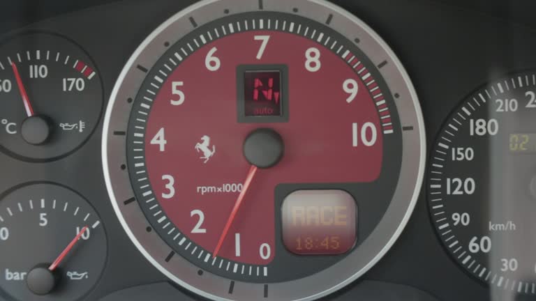 Ferrari Rpm Led Strip 34 Rpm Dashboard Stock Videos, Footage, & 4K Video Clips - Getty Images