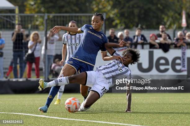 Lineth Beerensteyn of Juventus during the Women Serie A match between Juventus and Fiorentina at Juventus Center Vinovo on October 30, 2022 in...