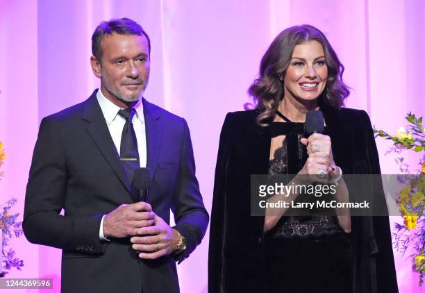 Tim McGraw and Faith Hill speak about Loretta Lynn at the Coal Miners Daughter: A Celebration Of The Life & Music Of Loretta Lynn held at Grand Ole...