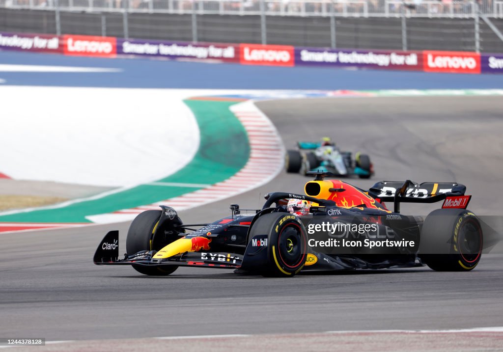 Red Bull Racing Honda driver Max Verstappen of Team Netherlands makes ...
