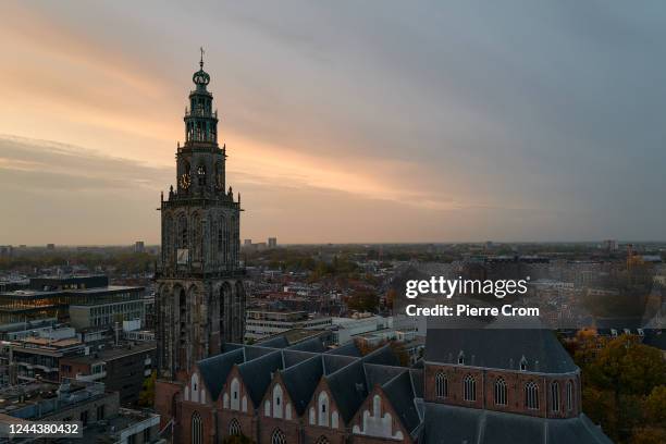 General view of Groningen near the Eemshaven port on October 30, 2022 in Groningen, Netherlands. Dutch ports play a crucial role in the hydrogen...