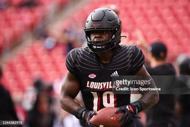 Louisville OLB Popeye Williams during a college football game between the Wake Forest Demon Deacons and Louisville Cardinals on October 29, 2022 at...