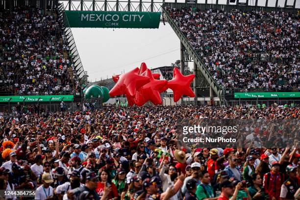 Fans at Foro Sol during the F1 Grand Prix of Mexico at Circuito Hermanos Rodriguez from October 27th to 30rd, 2022 in Ciudad de Mexico, Mexico.