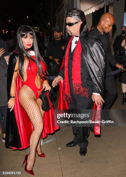 Coco Austin and Ice T are seen on October 31, 2022 in New York City.