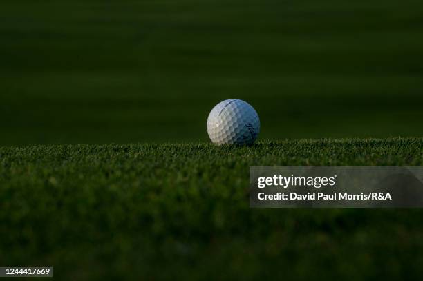 General View of a golf ball prior to the Women's Amateur Asia-Pacific Championship at Siam Country Club on November 02, 2022 in Chon Buri, Thailand.