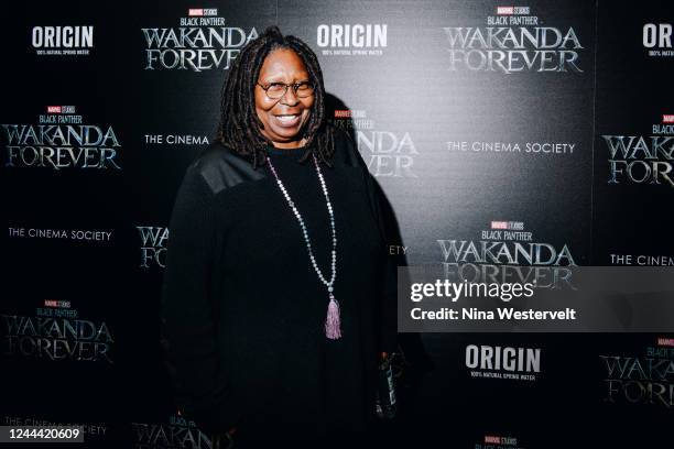 Whoopi Goldberg at a special screening of "Black Panther: Wakanda Forever" held at AMC 34th Street 14 on November 1, 2022 in New York City.