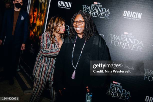 Whoopi Goldberg at a special screening of "Black Panther: Wakanda Forever" held at AMC 34th Street 14 on November 1, 2022 in New York City.