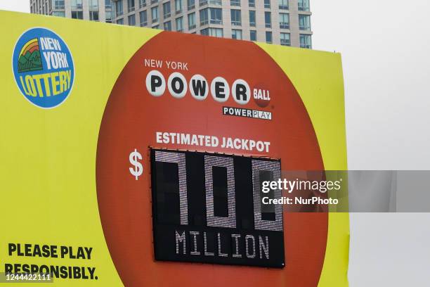 Powerball Led Sign Powerball Sign Photos and Premium High Res Pictures - Getty Images