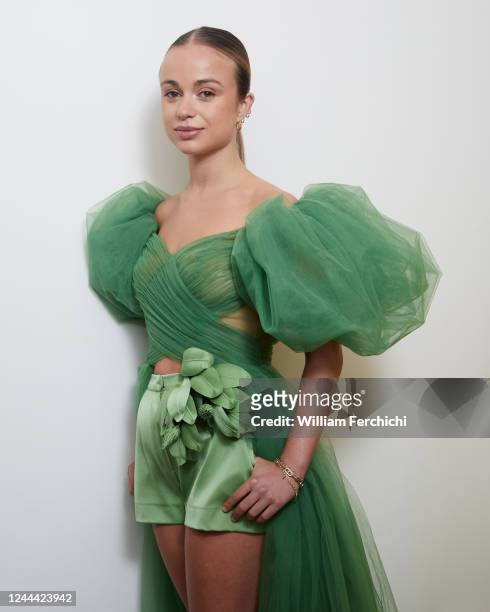 Fashion model Amelia Windsor is photographed for Emmy magazine on September 27, 2022 in London, England.