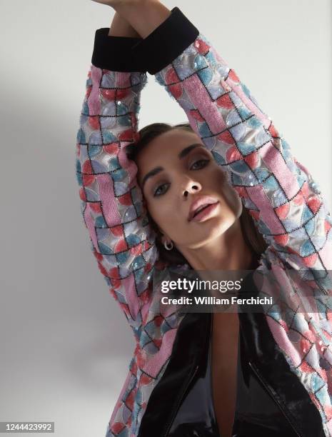 Actor and model Amy Jackson is photographed for Grazia magazine on July 14, 2022 in London, England.