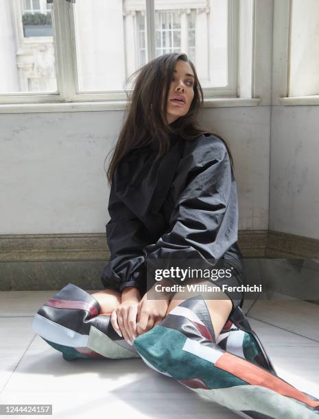 Actor and model Amy Jackson is photographed for Grazia magazine on July 14, 2022 in London, England.