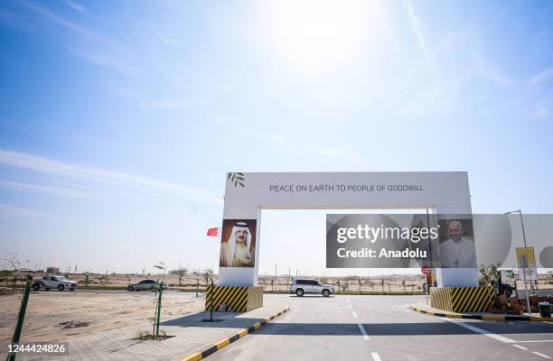 Cathedral "Our Lady of Arabia" and its surroundings are being prepared for the visit of Pope Francis to attend Bahrain Forum for Dialogue in Manama,...