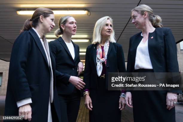 Ms COLLERY Lisa Osofsky , Director of the Serious Fraud Office, arriving with her team from the SFO Sara Chouraqui , Victoria Jacobson , and...