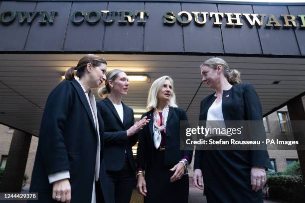 Ms COLLERY Lisa Osofsky , Director of the Serious Fraud Office, arriving with her team from the SFO Sara Chouraqui , Victoria Jacobson , and...