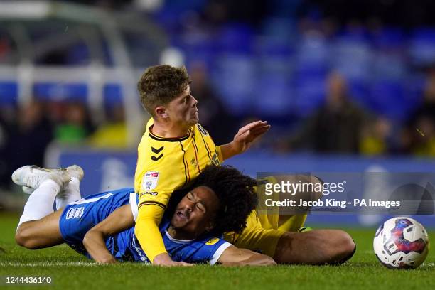 Birmingham City's Tahith Chong and Millwall's Charlie Cresswell during the Sky Bet Championship match at St. Andrew's, Birmingham. Picture date:...