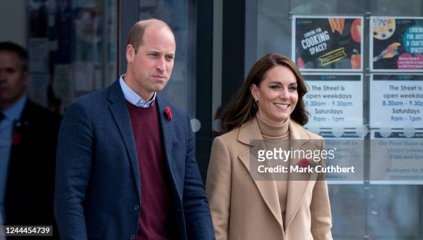 Catherine, Princess of Wales and Prince William, Prince of Wales visit The Street - a community hub that helps local organisations to grow and...