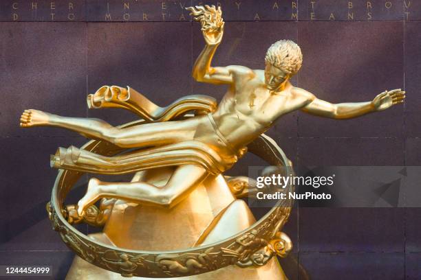 Prometheus Rockefeller Svg Statue Of Prometheus Stock-Fotos und Bilder - Getty Images