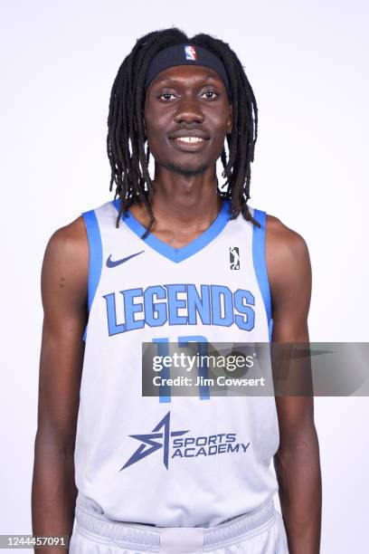 Mouhamadou Gueye of the Texas Legends poses for a head shot during G League Media day on November 1, 2022 at Comerica Center in Frisco, Texas. NOTE...