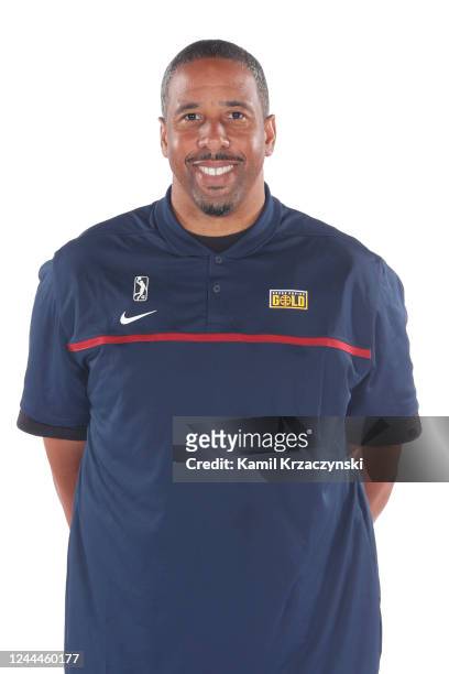 Andre Miller of the Grand Rapids Gold poses for a head shot during G League Media Day on November 1, 2022 at the Van Andel Arena in Grand Rapids,...