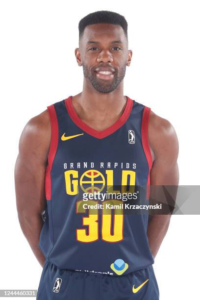 Norris Cole of the Grand Rapids Gold poses for a head shot during G League Media Day on November 1, 2022 at the Van Andel Arena in Grand Rapids,...