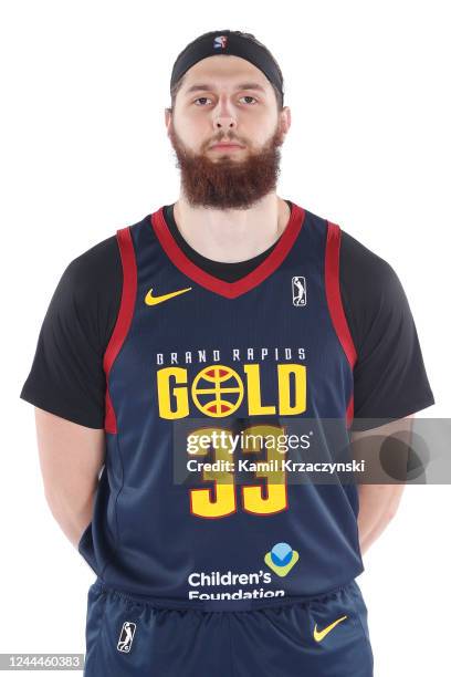 Grant Golden of the Grand Rapids Gold poses for a head shot during G League Media Day on November 1, 2022 at the Van Andel Arena in Grand Rapids,...