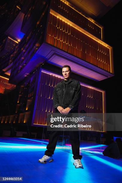 In this image released on November 3 Tiësto filming the music video for new track 10:35 against the night-time backdrop of ultra-luxury and exclusive...