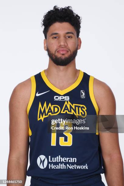 Bennie Boatwright of the Fort Wayne Mad Ants poses for a head shot during G League media day on November 1, 2022 at Memorial Coliseum in Fort Wayne,...