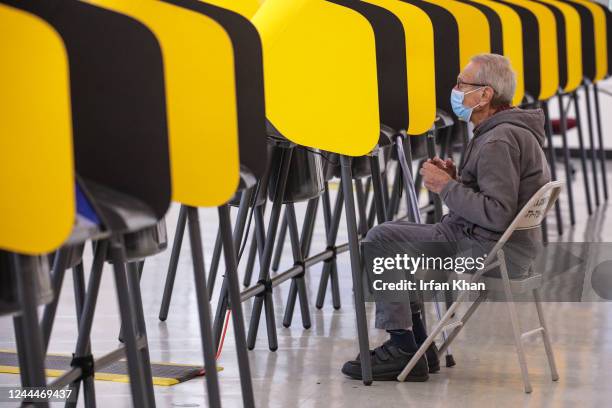 Norwalk, CA Myron Chesler works on a ballot marking device while voting at Los Angeles County Registrar-Recorder/County Clerk on Thursday, Nov. 3,...