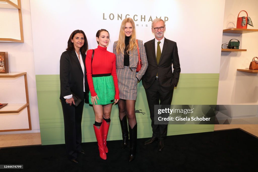 Sophie Delafontane, Emilia Schuele, Toni Garrn, Longchamp CEO Jean