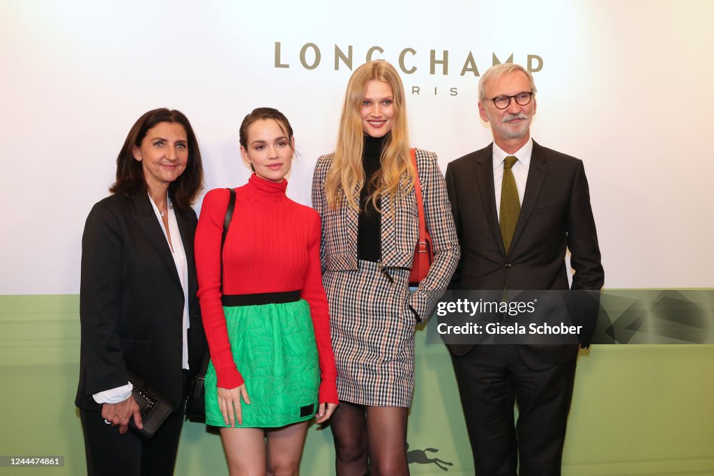 Sophie Delafontane, Emilia Schuele, Toni Garrn, Longchamp CEO Jean