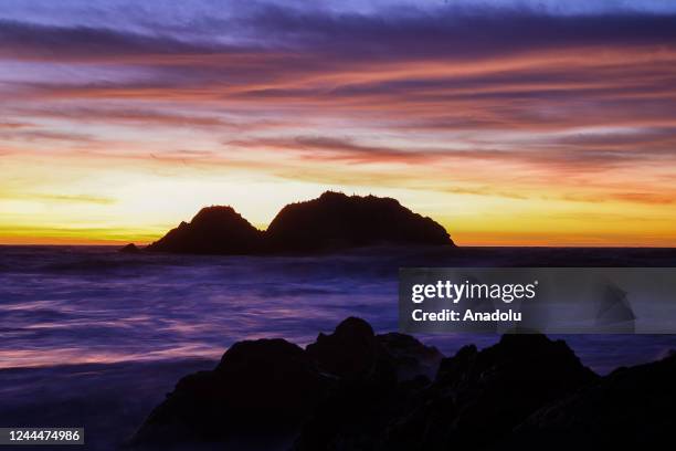 Sunset Rocks California 90 Seal Rocks (San Francisco California) Stock Photos, High-Res ...