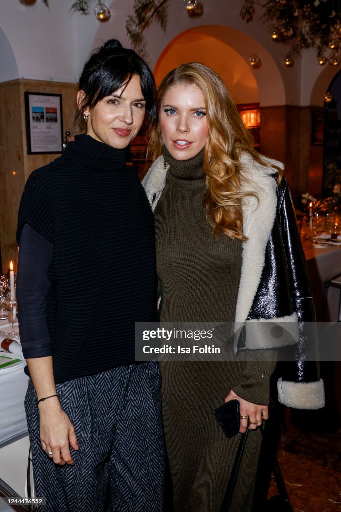 Kerstin Weng and TV presenter Victoria Swarovski attend th Dallmayr