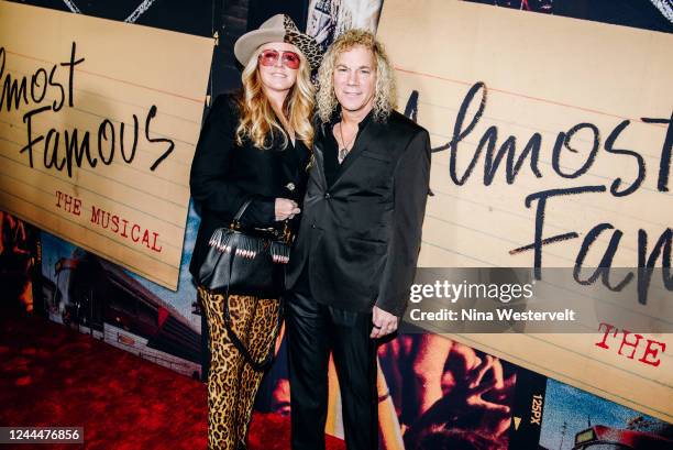 Lexi Quaas and David Bryan at the Broadway premiere of "Almost Famous" held at the at the Bernard B. Jacobs Theatre on November 3, 2022 in New York...