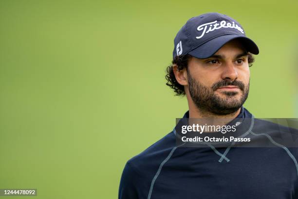 Clément Sordet of France looks on after playing his second shot on the 11th hole on Day Two of the Rolex Challenge Tour Grand Final supported by The...