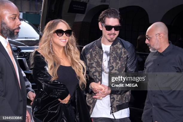 Mariah Carey and Bryan Tanaka are seen on November 04, 2022 in New York.