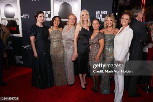 Sarah Ann Masse, Rowena Chiu, Caitlin Dulany, Ashley Matthau, Larissa Gomes, Katherine Kendall, and Lauren O'Connor at the AFI Fest screening of "She...