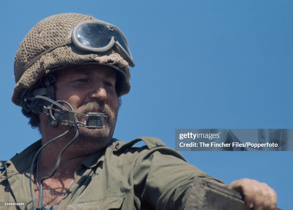 Israeli Tank Commanders An Israeli tank commander during the Yom Kippur War, circa October ...