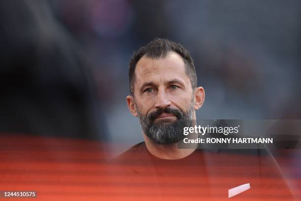Bayern Munich's Bosnian sporting director Hasan Salihamidzic is pictured ahead of the start of the German first division Bundesliga football match...