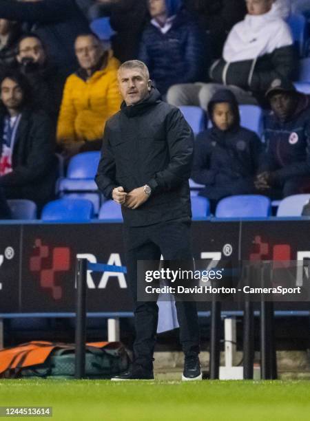 Preston North End manager Ryan Lowe during the Sky Bet Championship between Reading and Preston North End at Select Car Leasing Stadium on November...