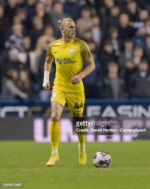 Preston North End's Brad Potts during the Sky Bet Championship between Reading and Preston North End at Select Car Leasing Stadium on November 4,...