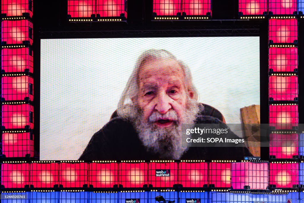 Noam Chomsky, Philosopher and Author speaks during the...
