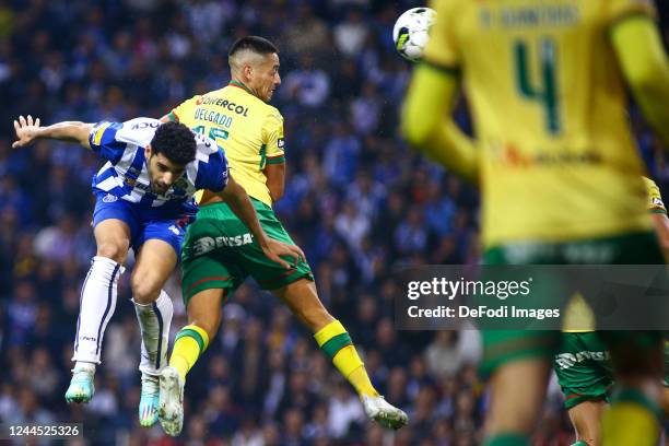 Juan Delgado of FC Pacos de Ferreira scoring an auto goal during the Liga Portugal Bwin match between FC Porto and Pacos de Ferreira at Estadio do...