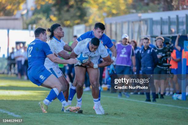 Nigel Ah Wong during the Autumn Nations Series rugby match 2022 Test Match - Italy vs Samoa on November 05, 2022 at the Plebiscito stadium in Padua,...