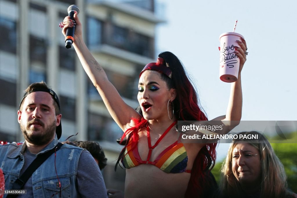 [REQUEST] Lali Esposito performs during the 31st LGBT Pride Parade in Buenos Aires