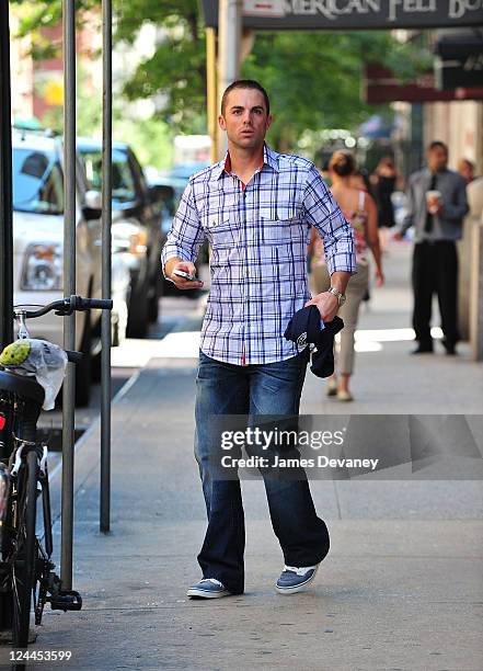 David Wright seen on the streets of Manhattan on September 9, 2011 in New York City.