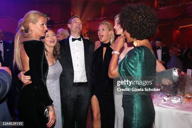 Franziska van Almsick, Regina Halmich, Prof. Dr. Hendrik Streeck, Magdalena Brzeska, Britta Heidemann and Dennenesch Zoude during the annual German...