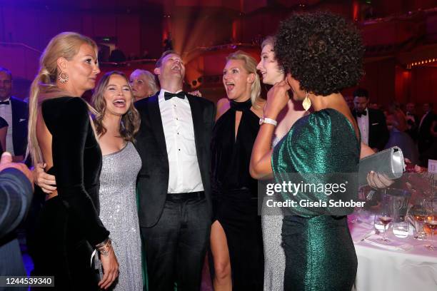 Franziska van Almsick, Regina Halmich, Prof. Dr. Hendrik Streeck, Magdalena Brzeska, Britta Heidemann and Dennenesch Zoude during the annual German...