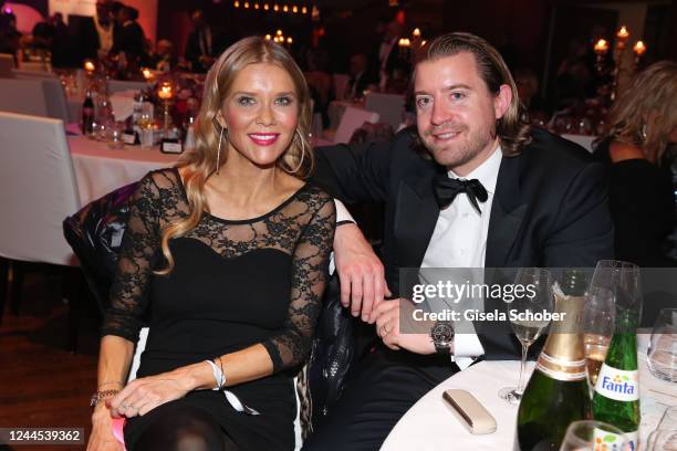 Laura Karasek, and her husband Dominic Briggs during the annual German Sports Media Ball at Alte Oper on November 5, 2022 in Frankfurt am Main,...