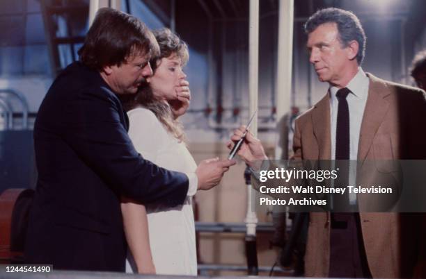 Los Angeles, CA John Karlen, Belinda Montgomery, Anthony Franciosa appearing in the ABC tv series 'Finder of Lost Loves'.