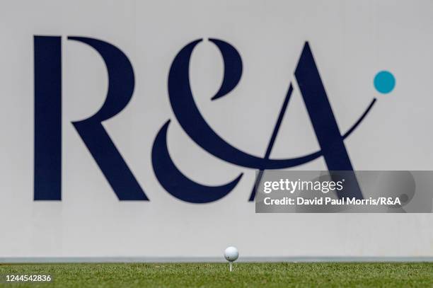 General View of a ball on a tee & an R&A board during Day Four of the Women's Amateur Asia-Pacific Championship at Siam Country Club on November 6,...